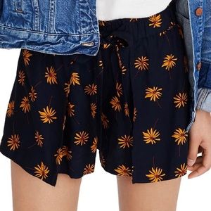 Madewell Navy Daisy Shorts